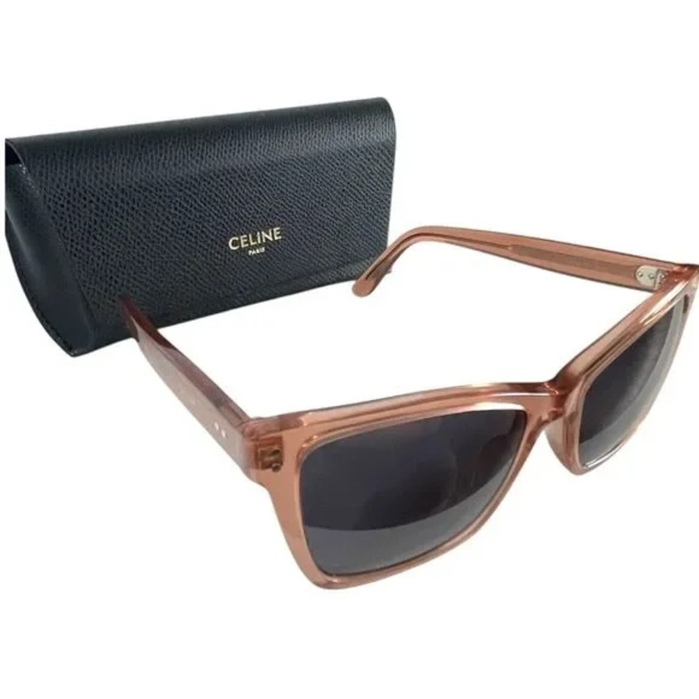 NWOT - Celine Paris CL500231 Sunglasses - Pink Cat Eye Frames with Gray Lenses - Picture 4 of 12